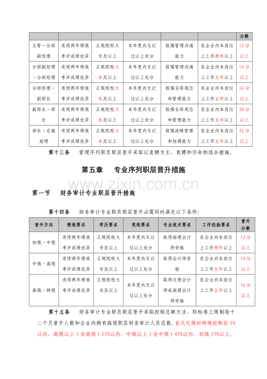 湖北公司员工职层晋升管理办法模板.doc_第3页