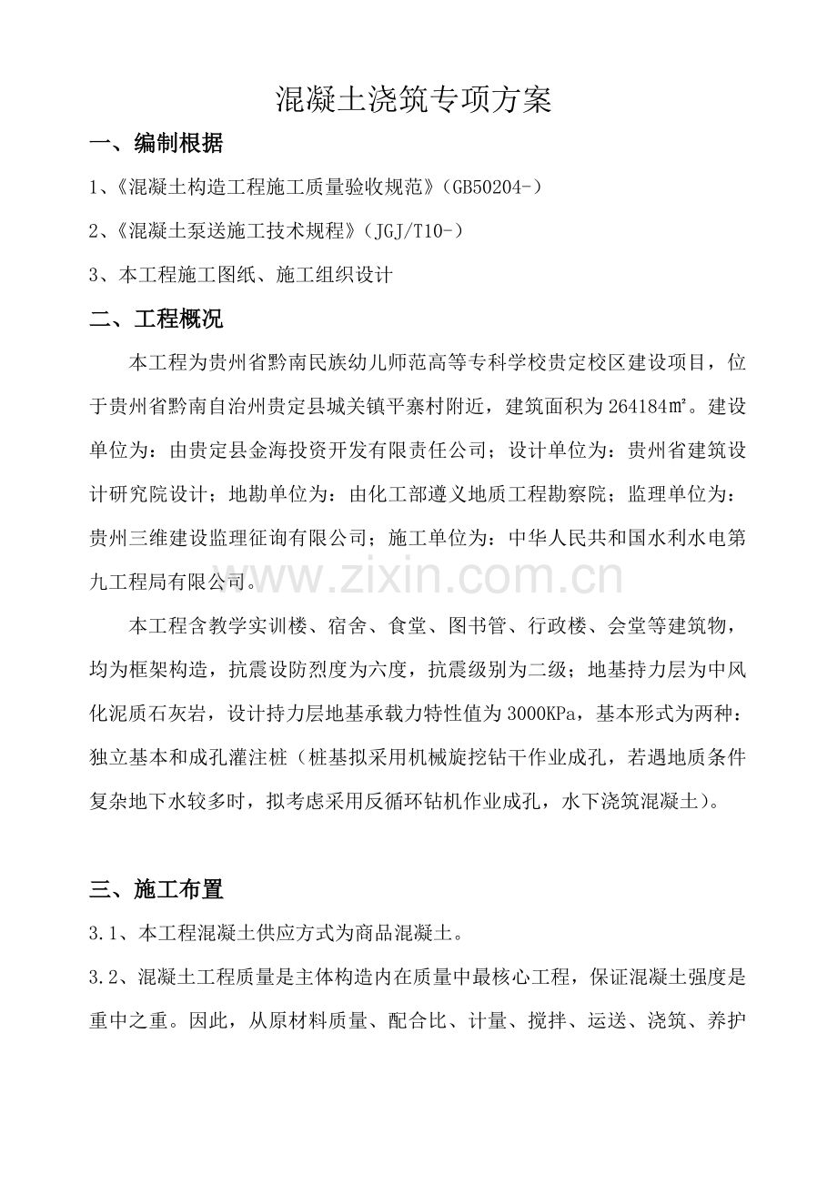 混凝土综合项目施工专项方案范文.doc_第2页