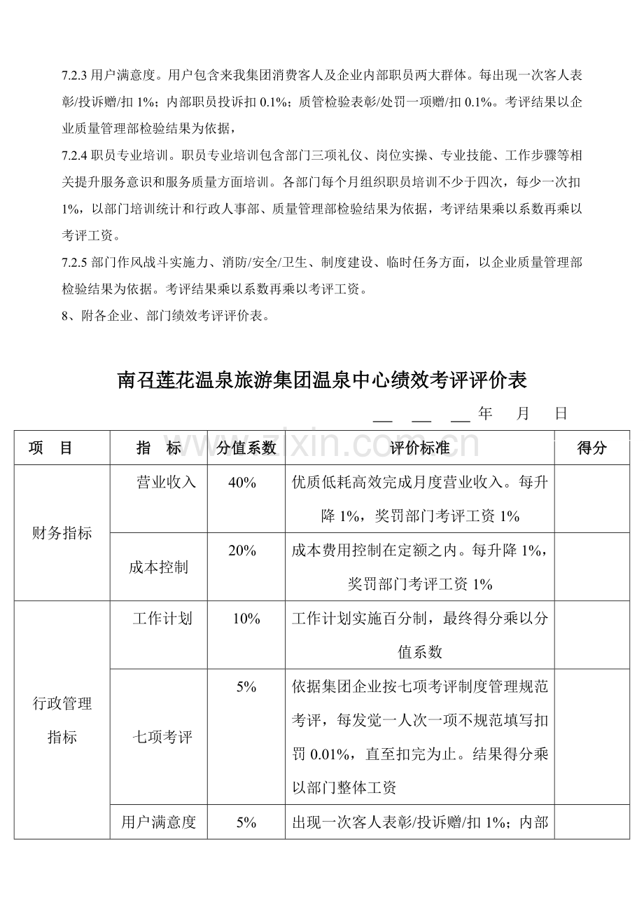 旅游集团绩效考核实施方案样本.doc_第3页