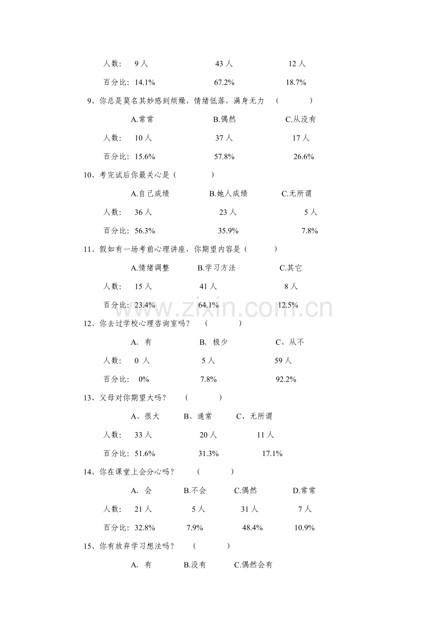 针对高中生心理压力的调查报告样本.doc_第3页