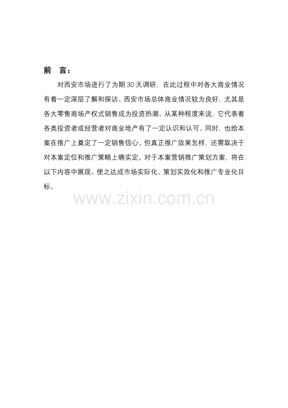 西安市商业项目营销策划方案样本.doc_第3页