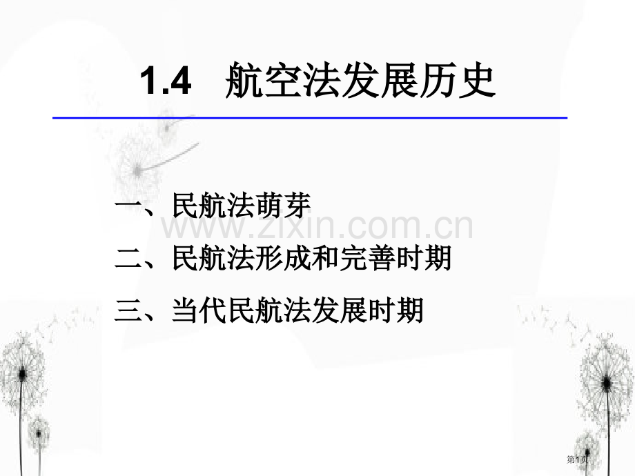 民航法的发展历史省公共课一等奖全国赛课获奖课件.pptx_第1页