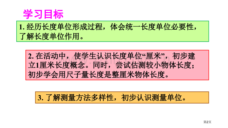 认识厘米和用厘米量长度单位省公开课一等奖新名师比赛一等奖课件.pptx_第2页