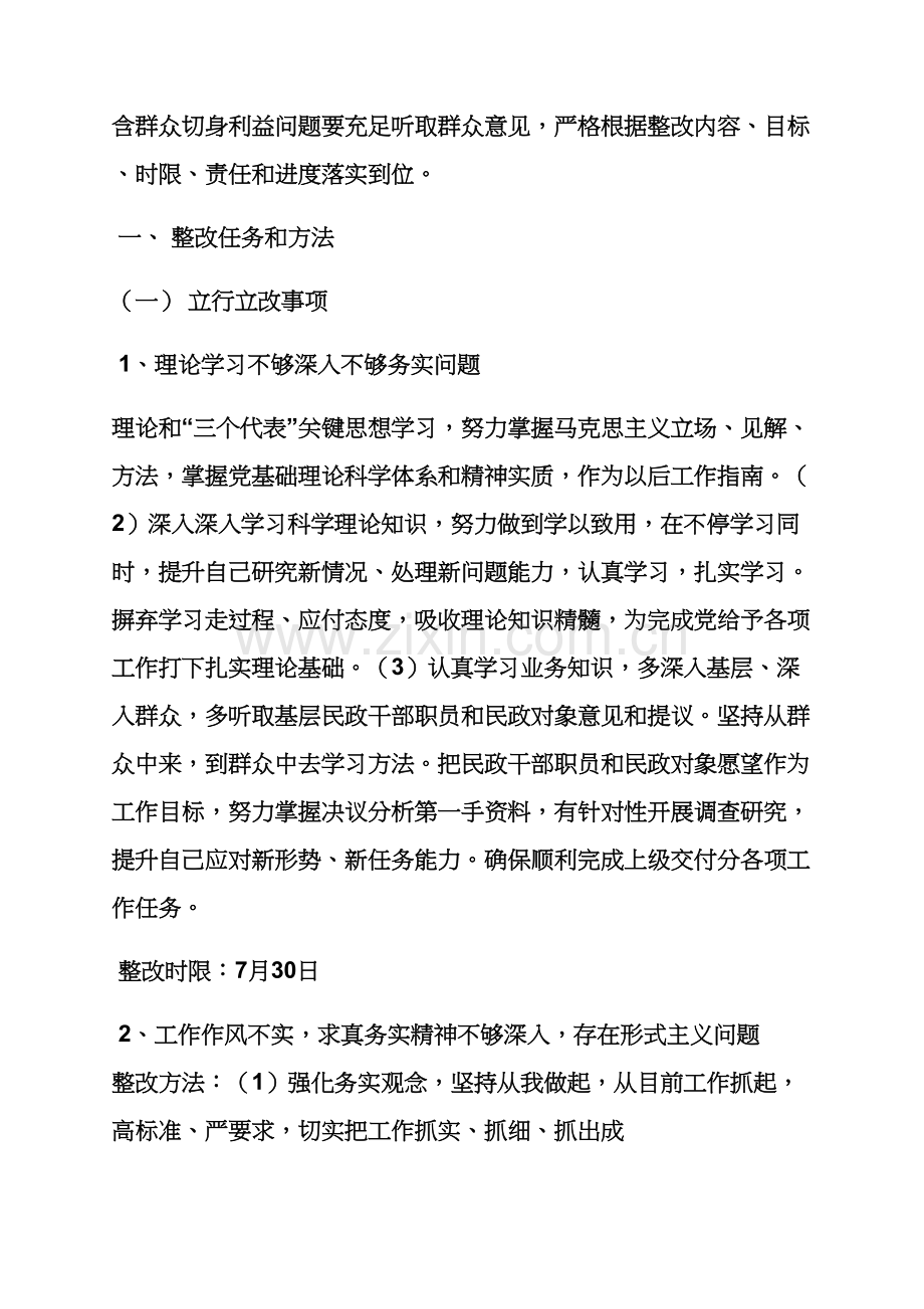 活动专项方案之查摆问题整改专项方案.docx_第3页