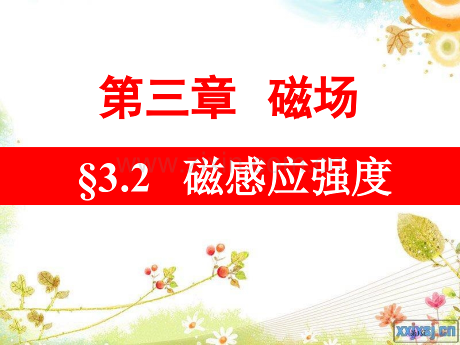 物理磁感应强度课件2新人教版选修31市公开课一等奖百校联赛特等奖课件.pptx_第1页