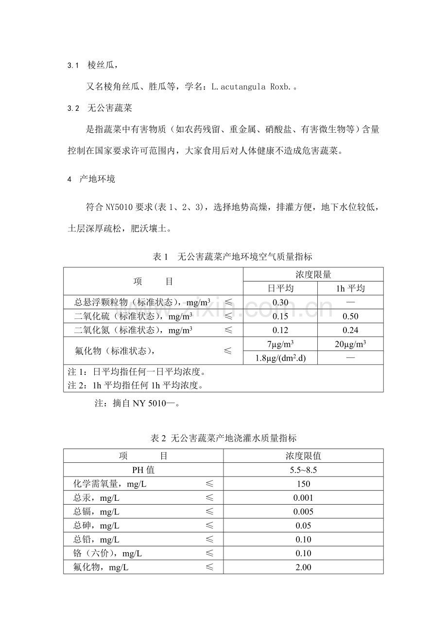 无公害食品棱丝瓜生产技术规程模板样本.doc_第2页