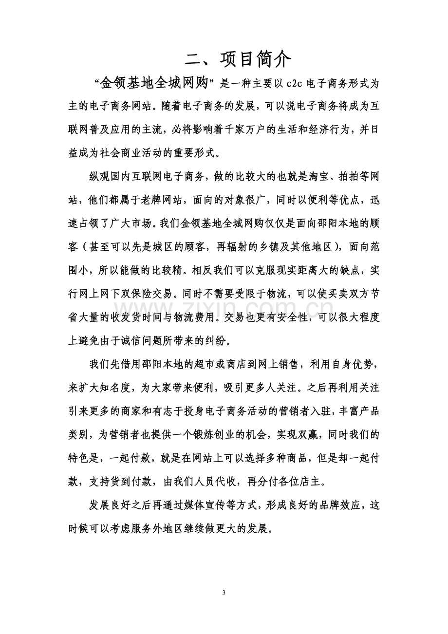 金领基地全城网购项目计划书.doc_第3页