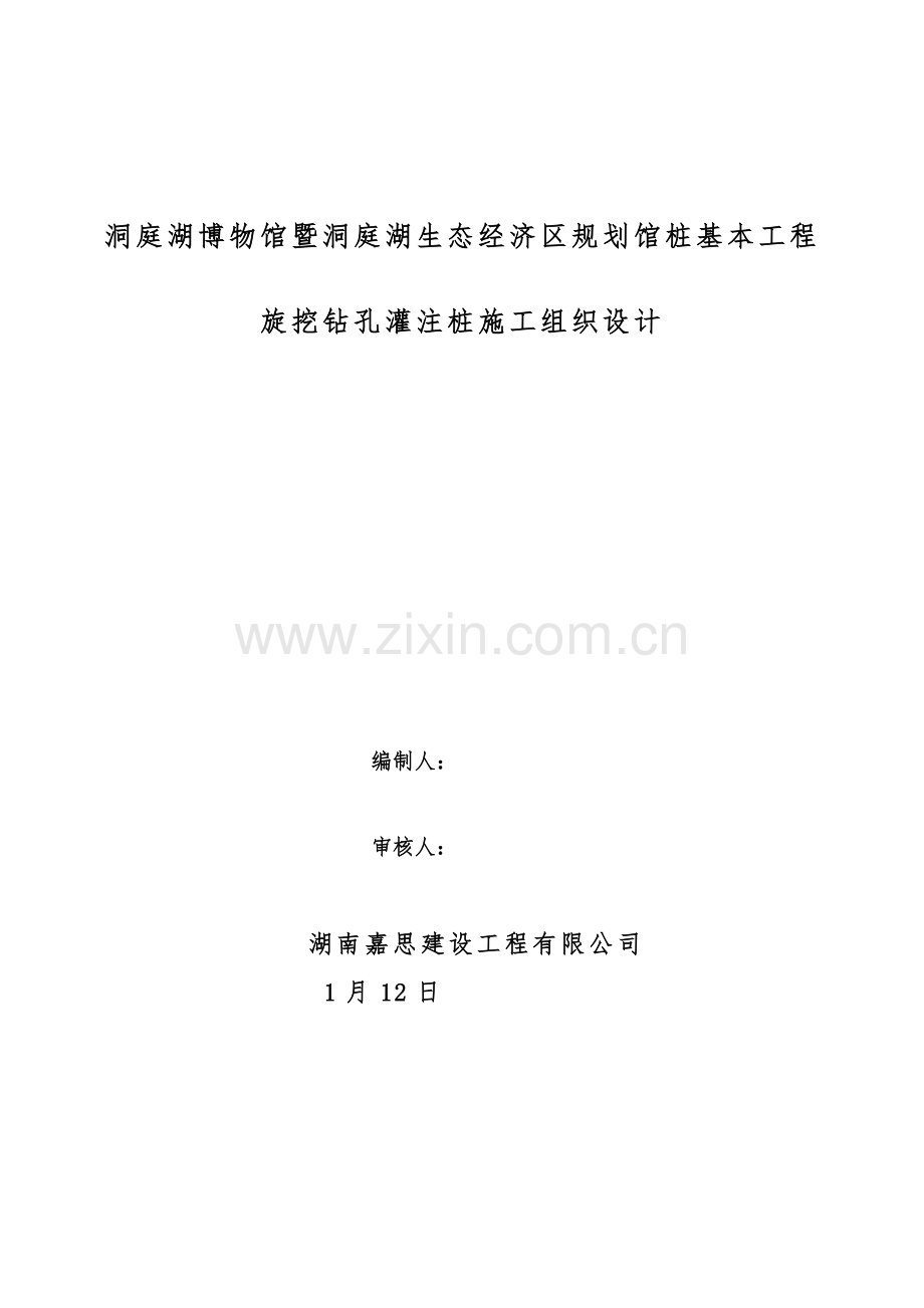 桩基础关键工程旋挖钻孔灌注桩综合施工组织设计.docx_第1页