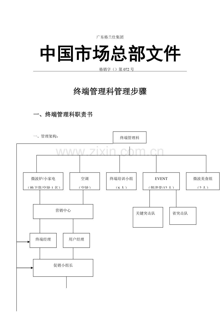 终端管理科管理流程分析样本.doc_第1页