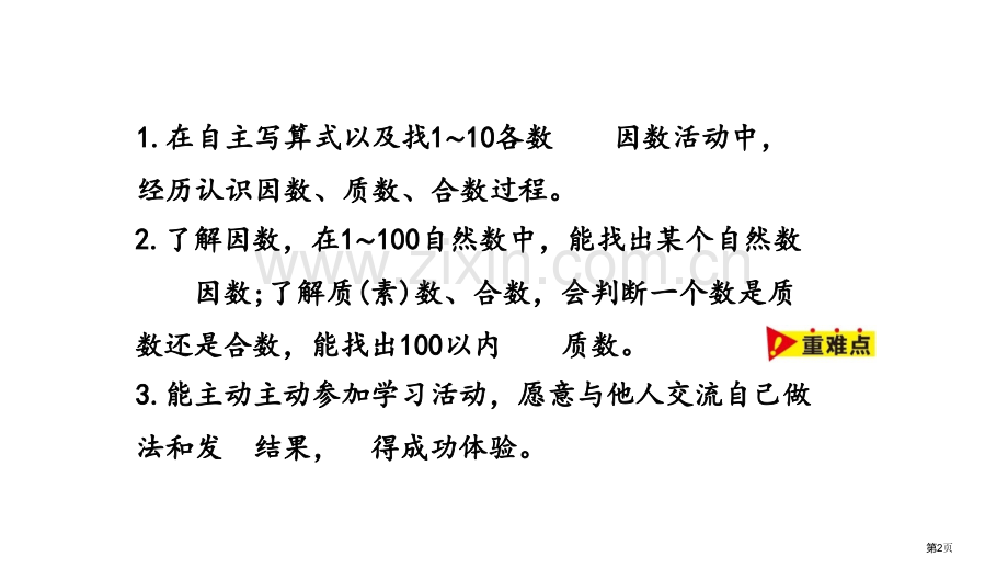 认识因数、质数、合数倍数和因数省公开课一等奖新名师比赛一等奖课件.pptx_第2页