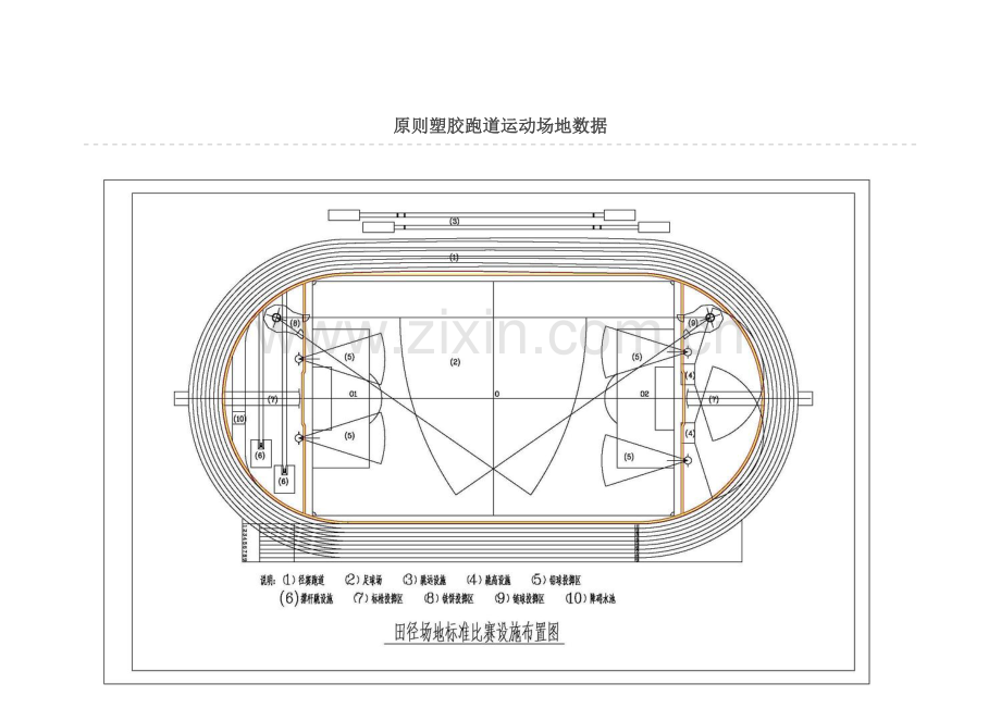 统一标准塑胶跑道运动场地数据.doc_第1页