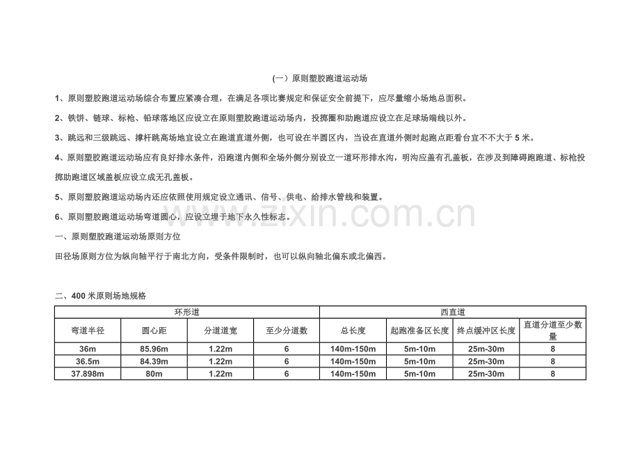 统一标准塑胶跑道运动场地数据.doc_第2页