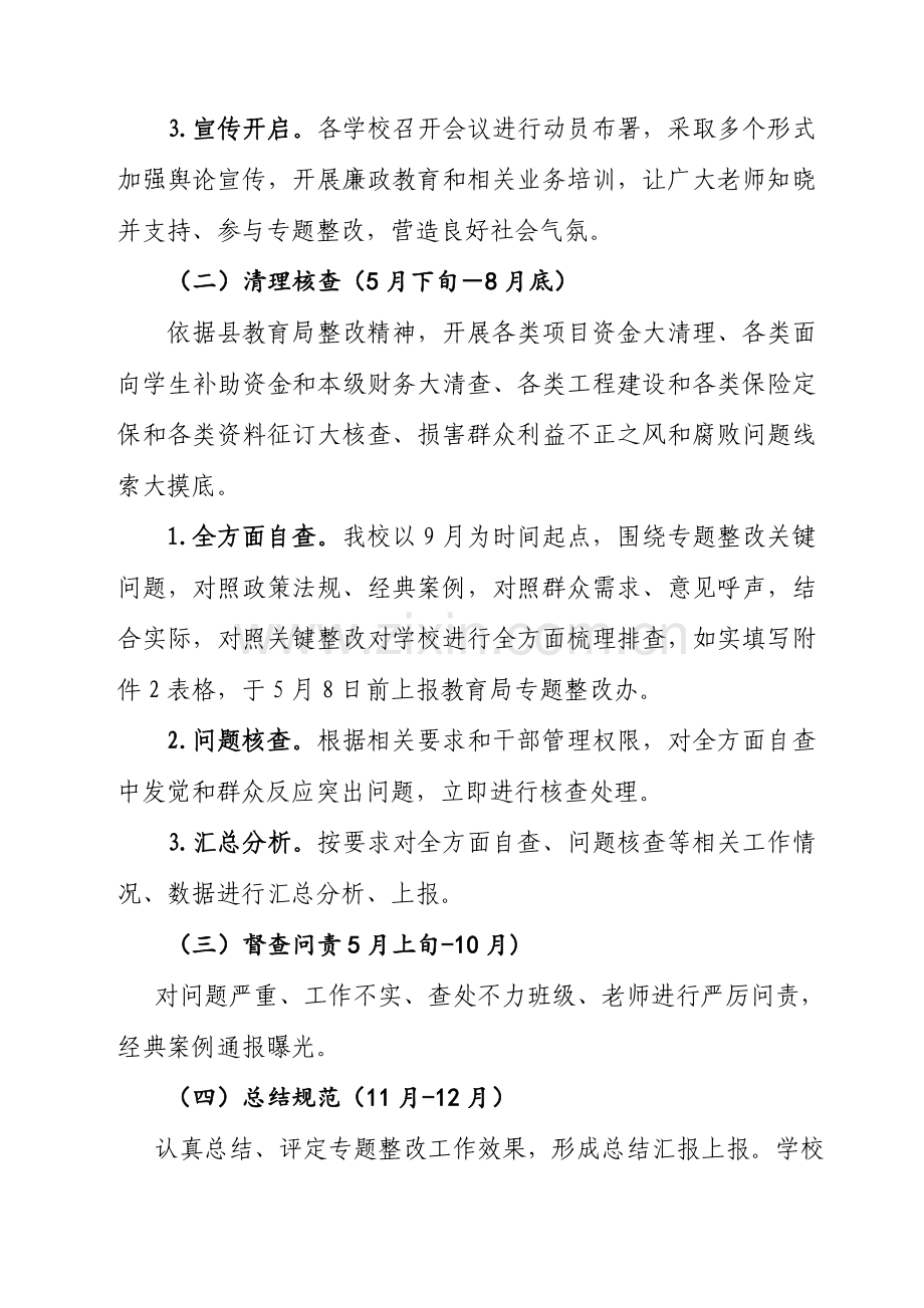 雁过拔毛式腐败问题专项整治工作实施专业方案.doc_第3页