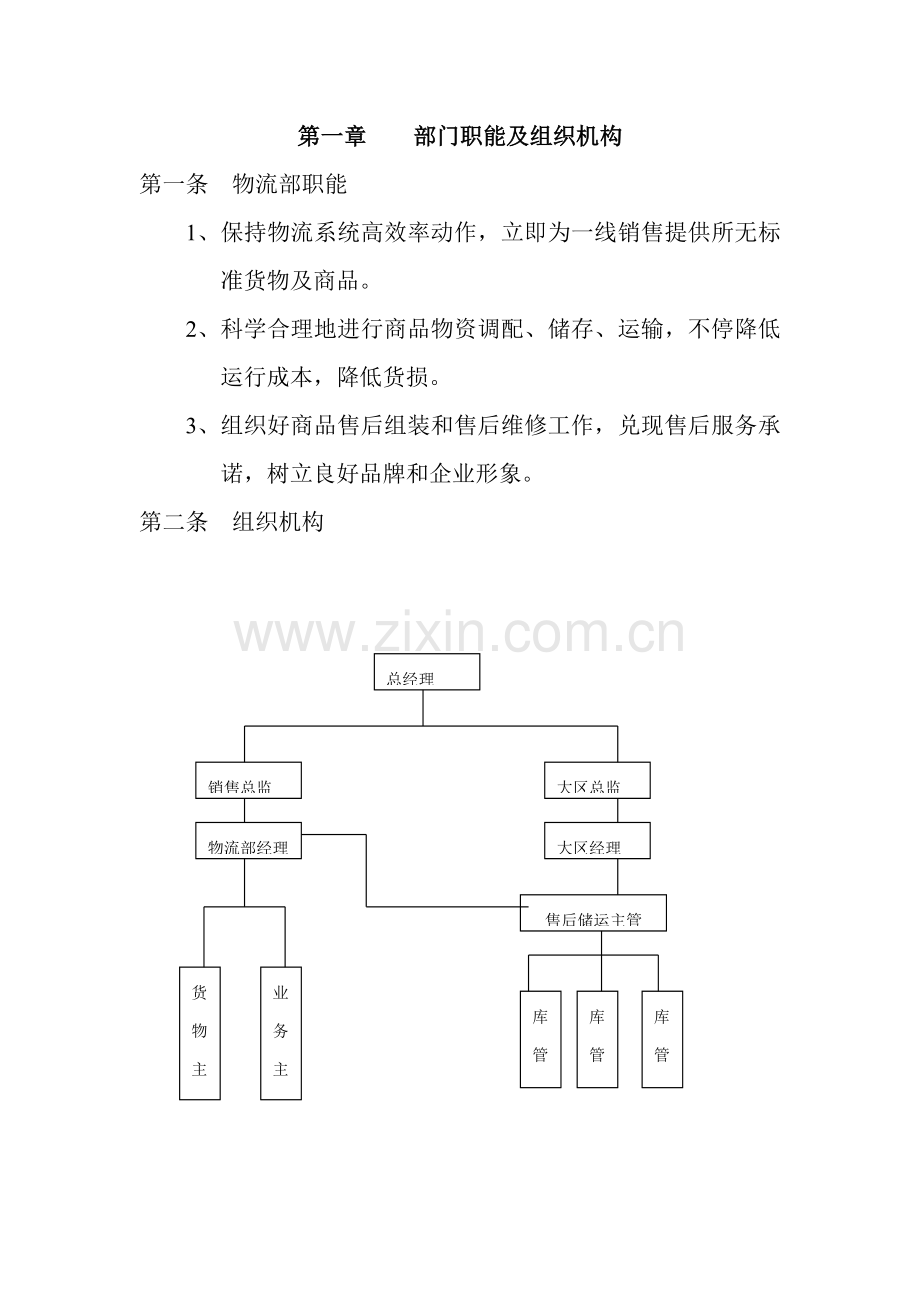 集团物流管理部工作手册模板.doc_第3页