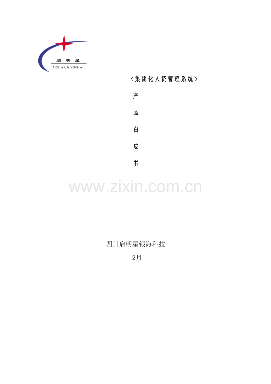 集团化人资管理系统产品白皮书模板.doc_第2页