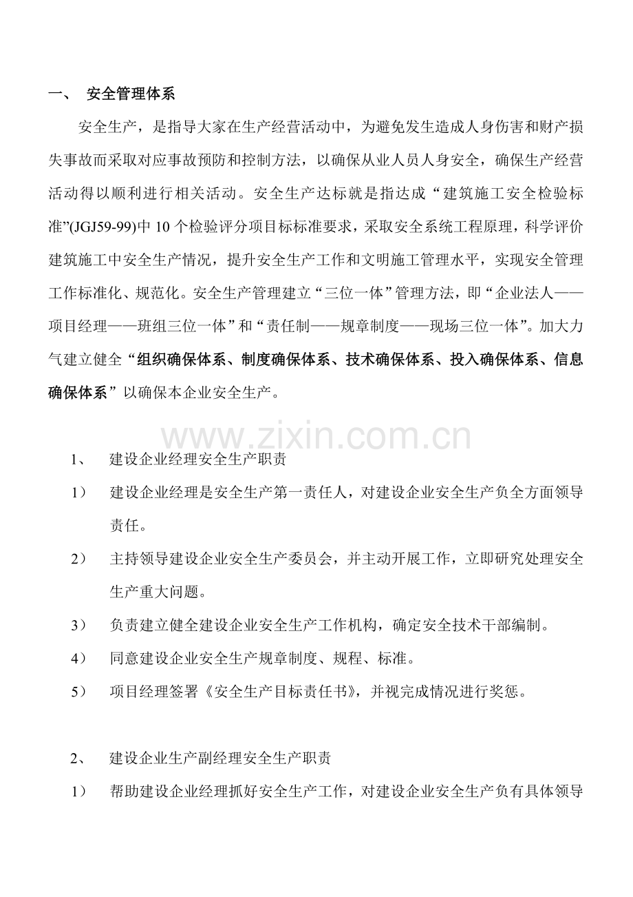 综合项目施工安全管理标准体系及安全保证专项措施.doc_第2页