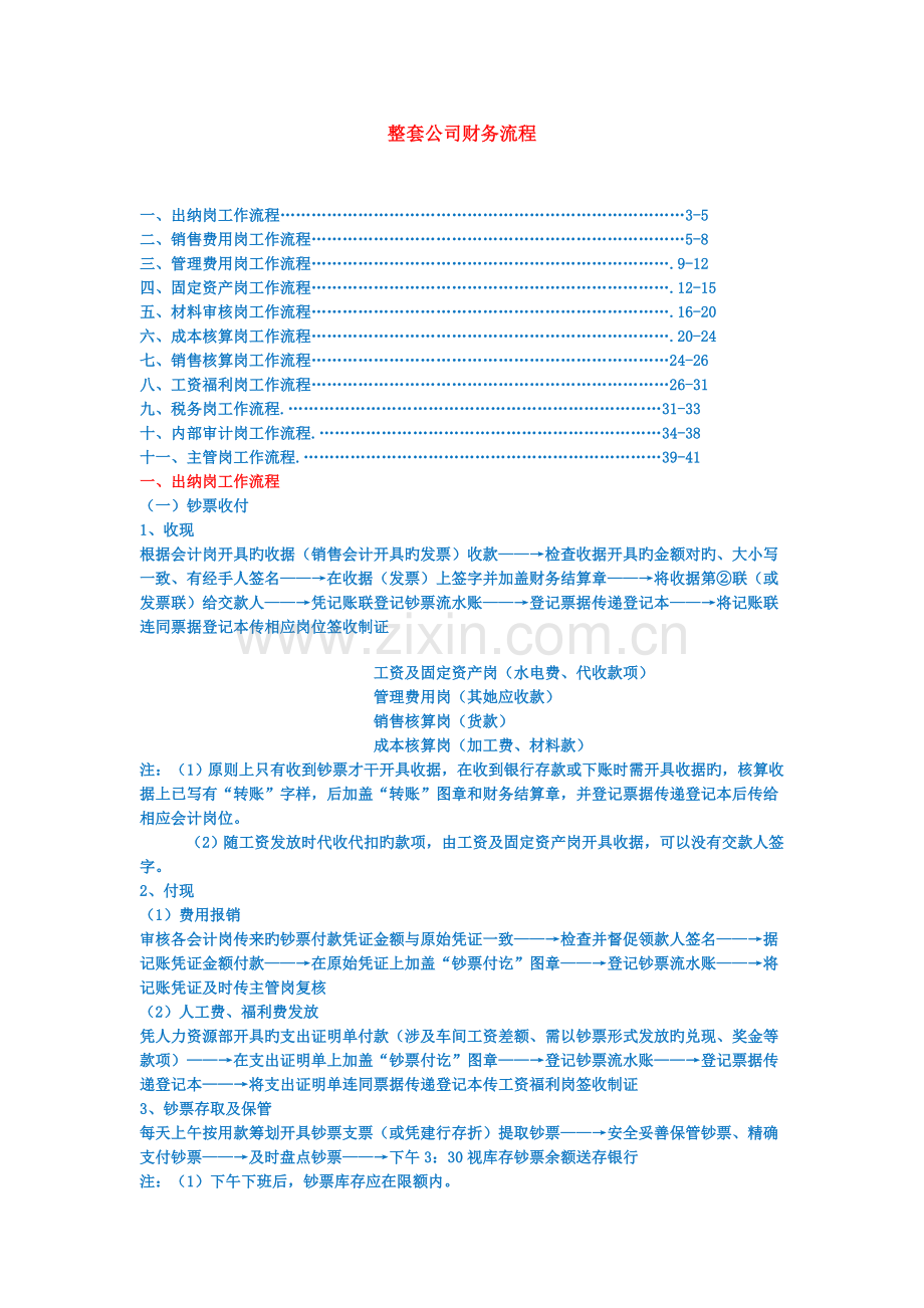 整套公司财务标准流程.docx_第1页