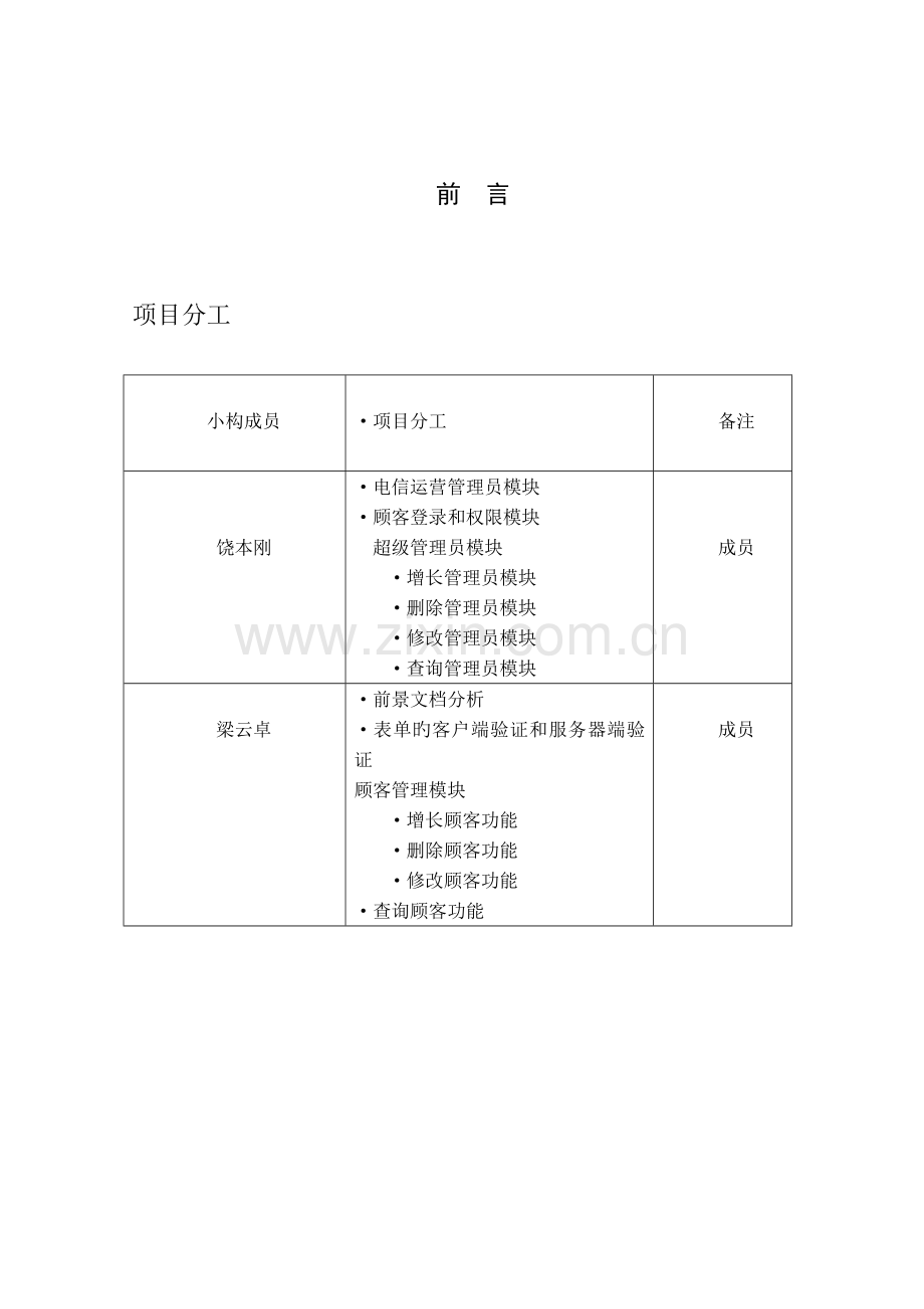 电信资费基础管理系统软件需求分析报告.docx_第2页