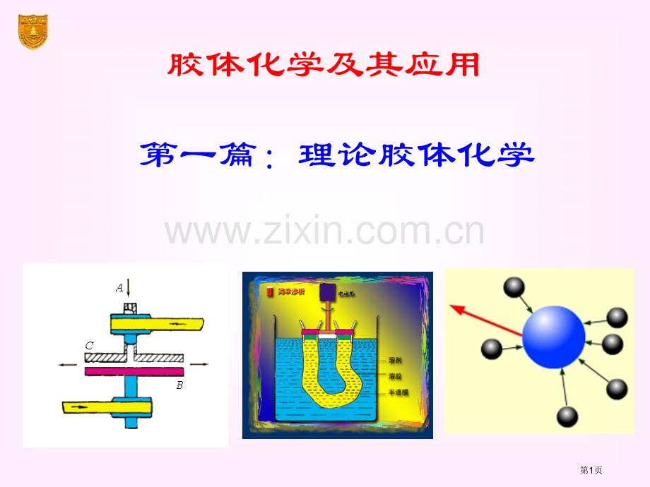 胶体化学理论胶体化学省公共课一等奖全国赛课获奖课件.pptx_第1页