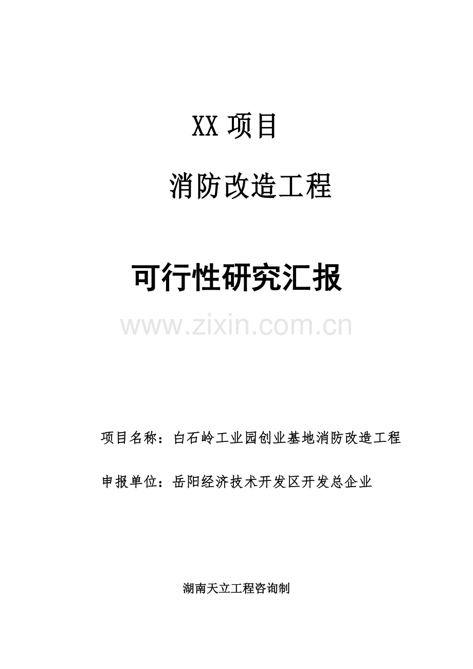 经典建筑消防设施整改可行性专项研究报告.docx_第1页