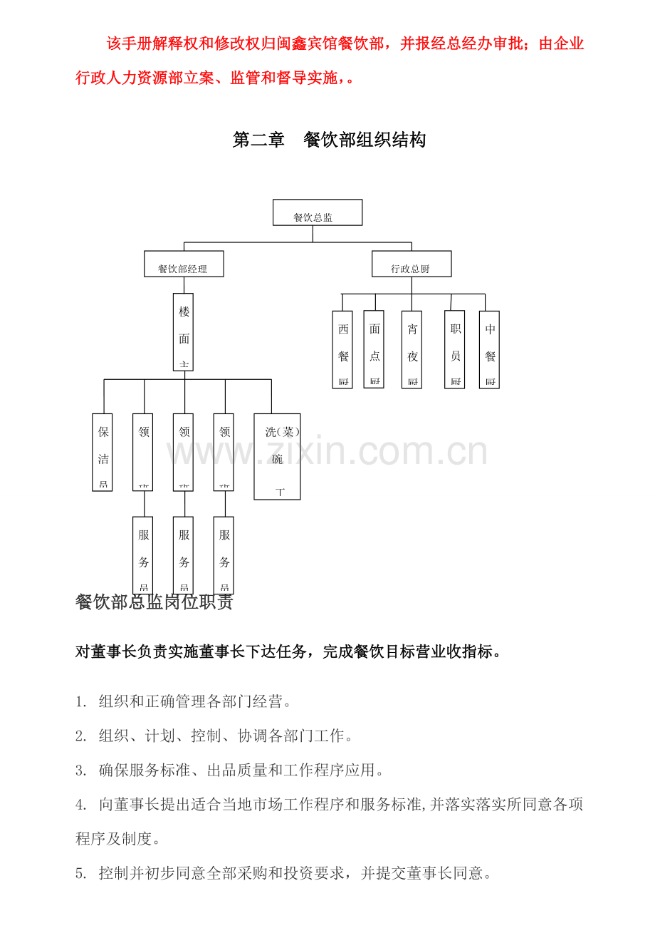 餐饮部管理工作手册模板.doc_第3页