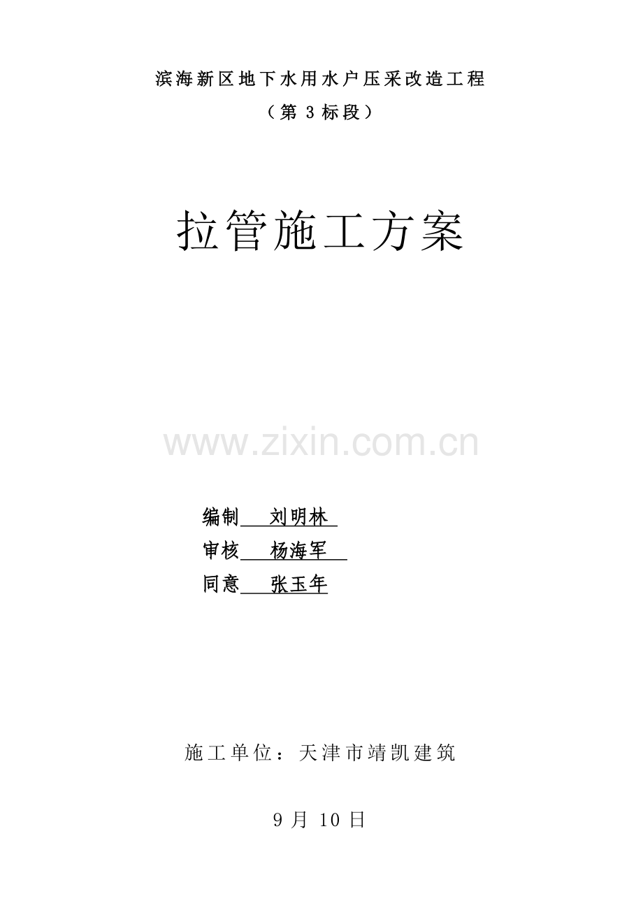 拉管综合项目施工专项方案.doc_第1页