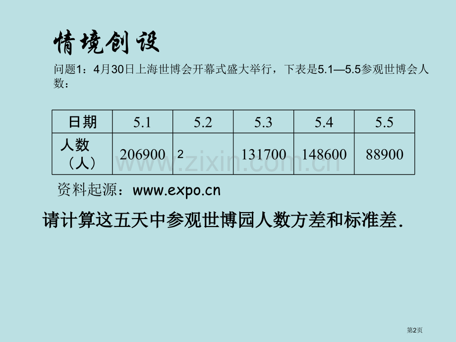 数学用计算器求标准差与方差苏科版九年级上册省公共课一等奖全国赛课获奖课件.pptx_第2页