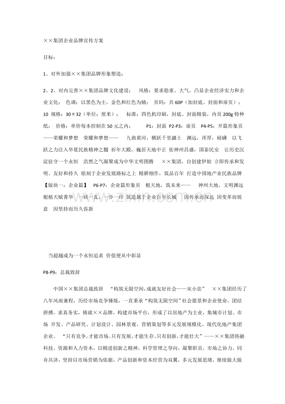 企业品牌宣传专业方案.docx_第1页