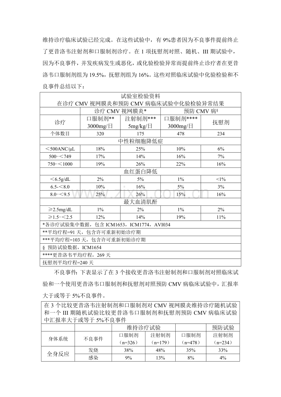 注射用更昔洛韦说明指导书.doc_第3页