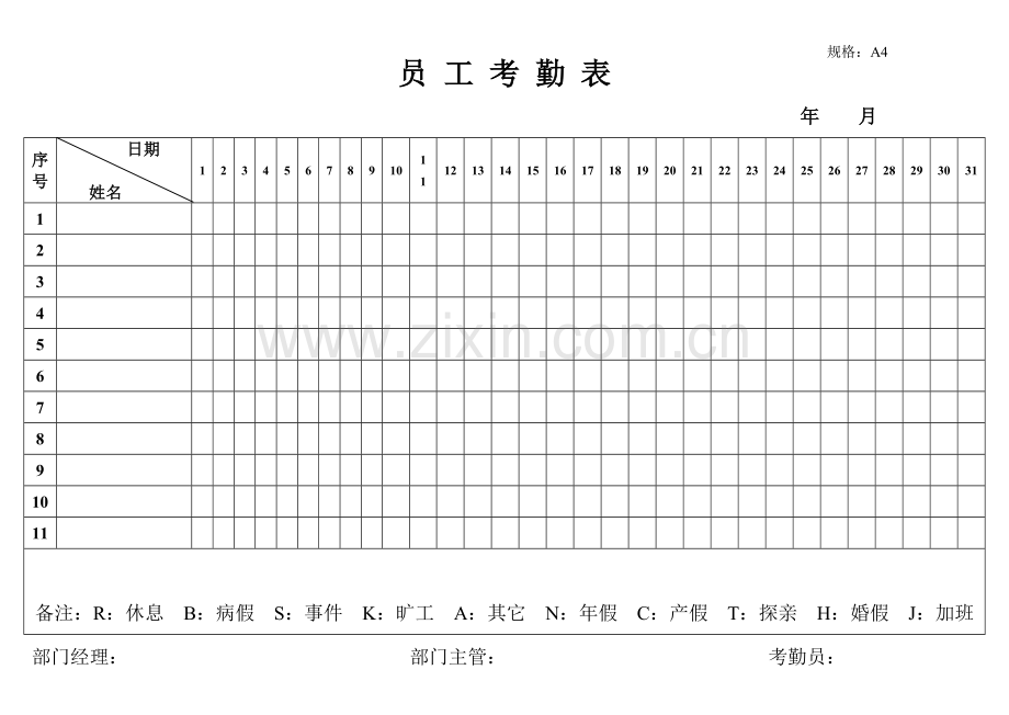 酒店客务部客房综合表格模板.doc_第1页