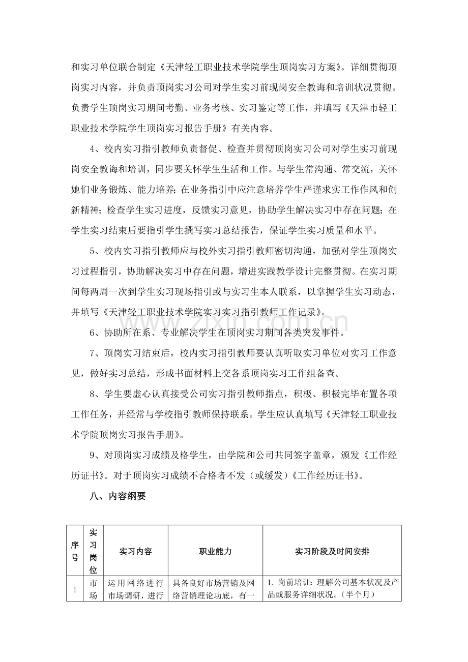 顶岗实习课程统一标准.doc_第3页