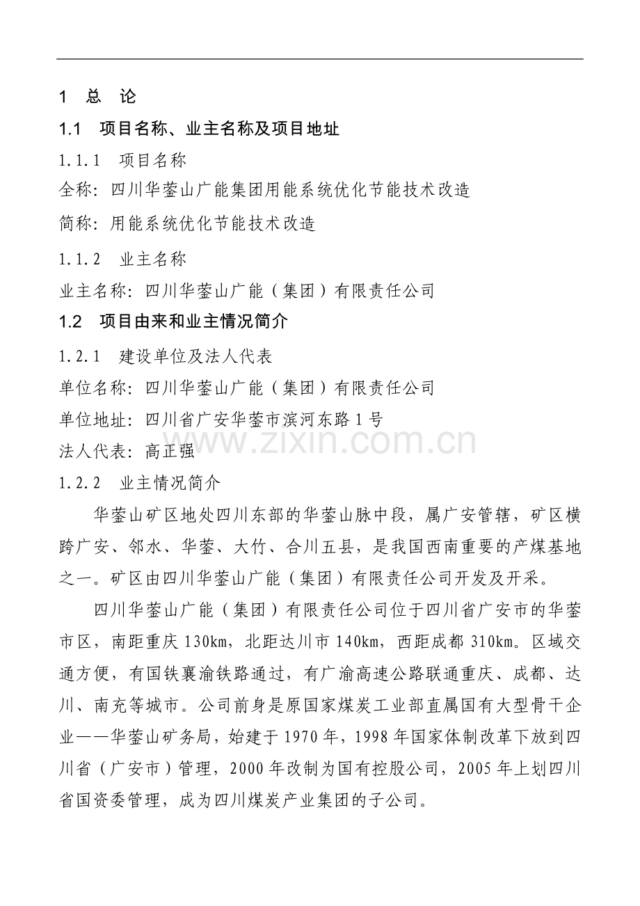 用能系统优化投资节能技术改造项目可行性研究报告.doc_第1页