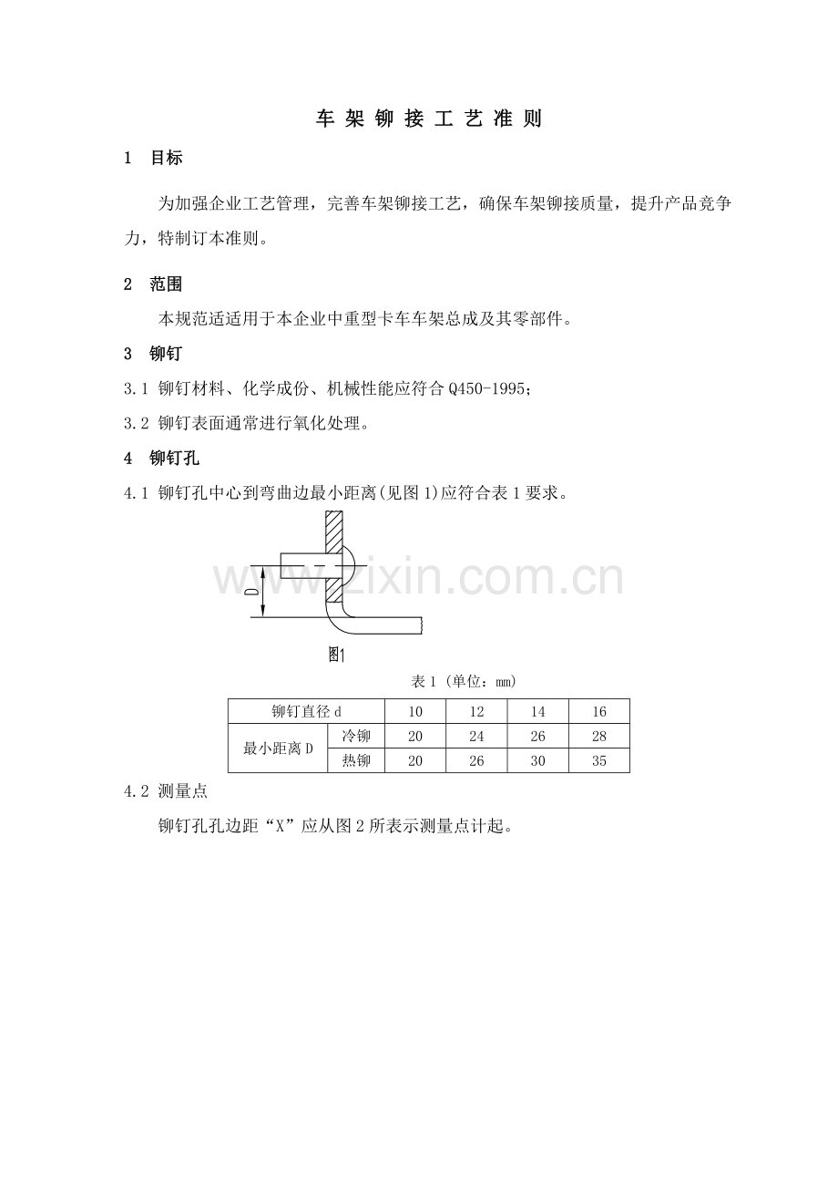 车架铆接工艺准则模板.docx_第1页