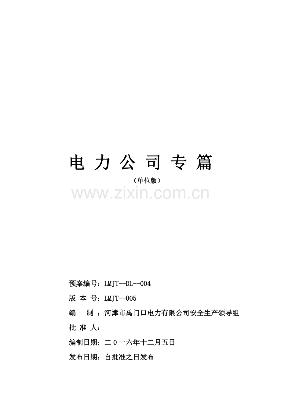 电力公司应急专项预案.doc_第1页