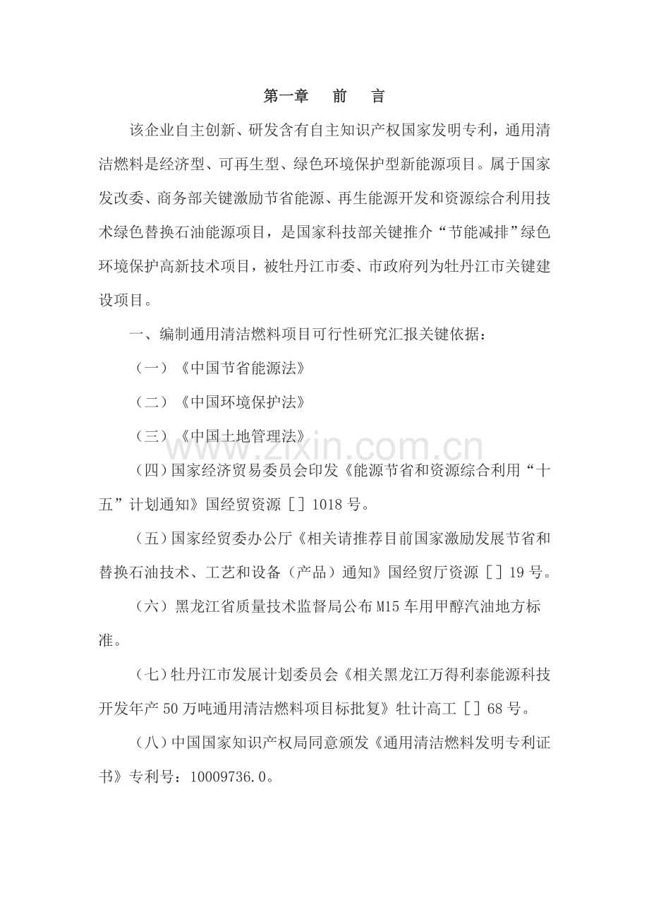 清洁燃料项目可行性研究报告样本.doc_第2页