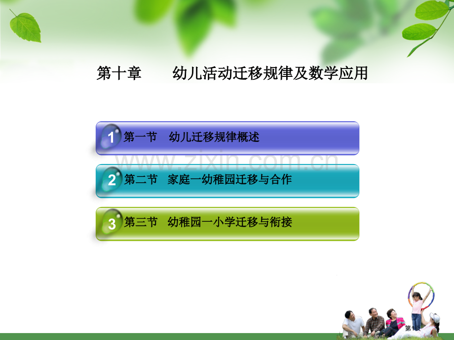 幼儿活动的迁移规律和教学应用省公共课一等奖全国赛课获奖课件.pptx_第1页