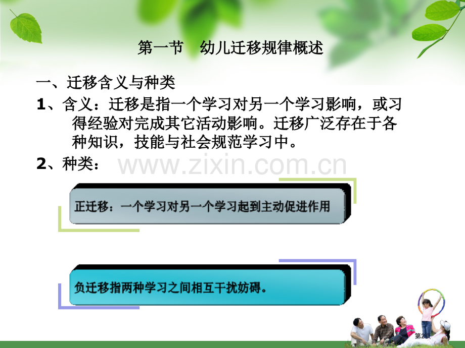 幼儿活动的迁移规律和教学应用省公共课一等奖全国赛课获奖课件.pptx_第2页