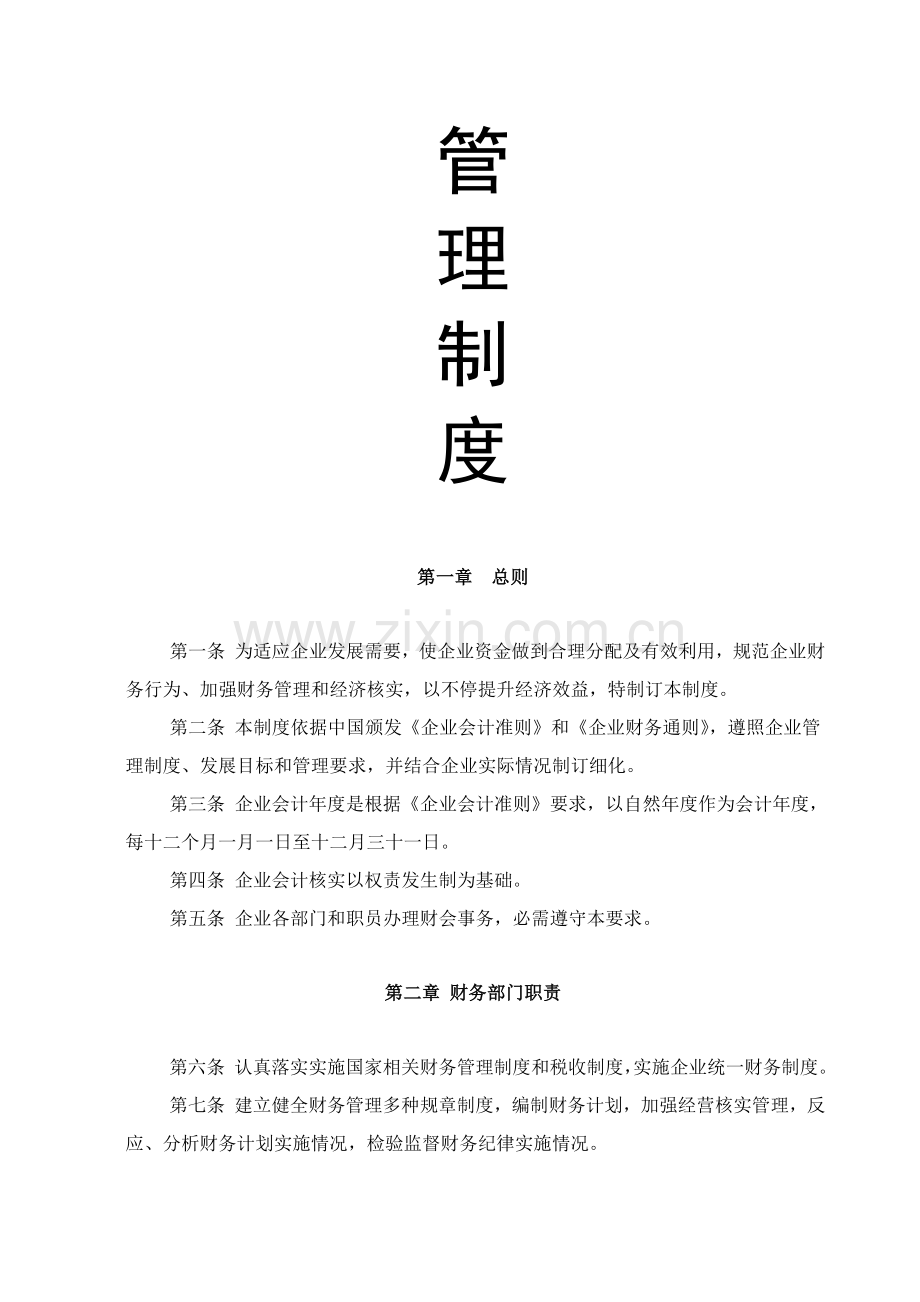 福建公司财务工作管理制度样本.doc_第2页