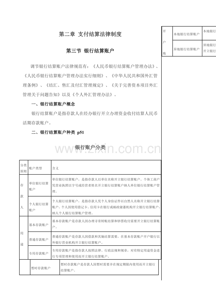 第二章支付结算法律新规制度银行结算账户稿.doc_第1页