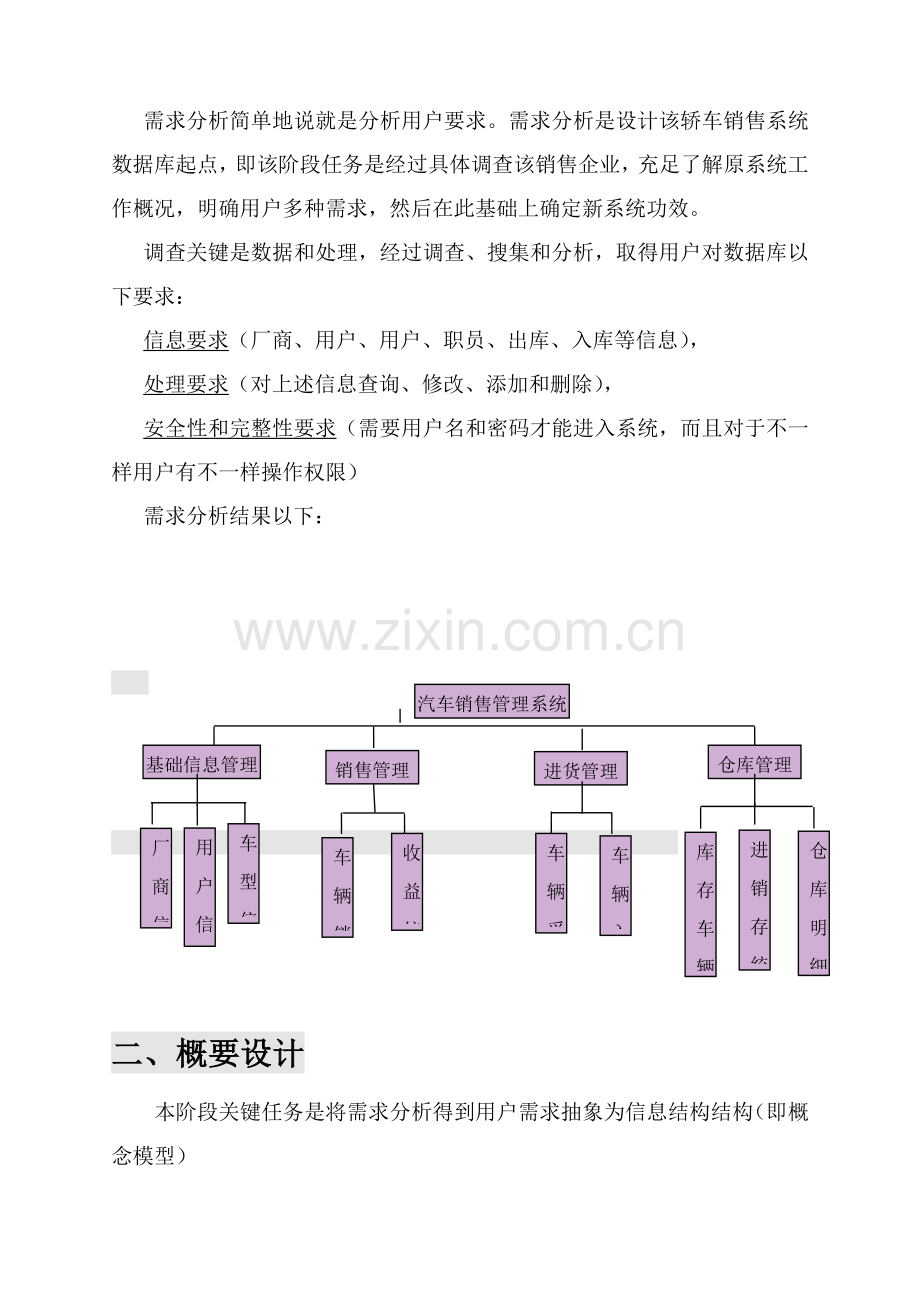 汽车销售标准管理系统报告.doc_第3页