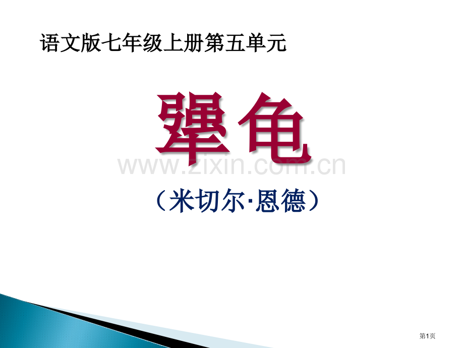 犟龟省公开课一等奖新名师比赛一等奖课件.pptx_第1页