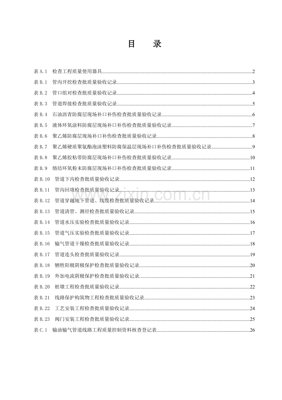 石油天然气建设综合项目工程综合项目施工质量验收标准规范输油输气管道线路综合项目工程.doc_第1页