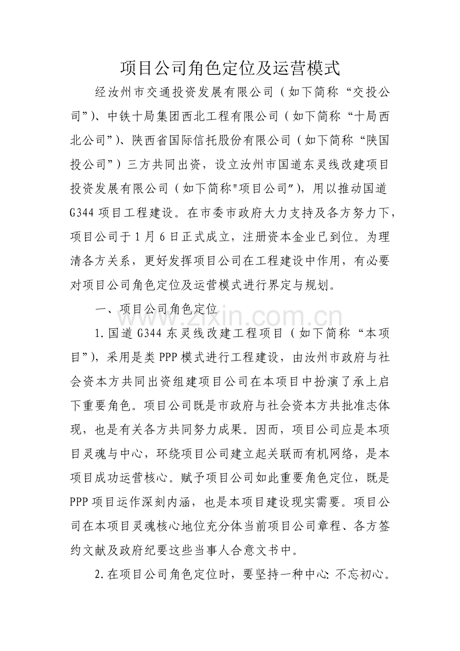 综合项目公司角色定位及运营模式.doc_第2页