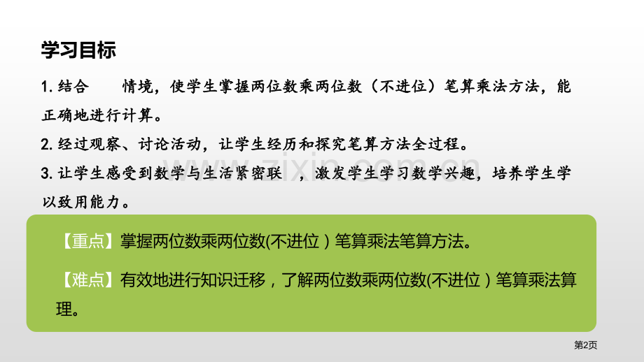 笔算乘法两位数乘两位数不进位省公开课一等奖新名师比赛一等奖课件.pptx_第2页