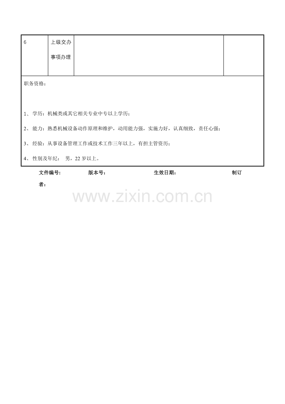 设备科长职务说明书样本.doc_第2页