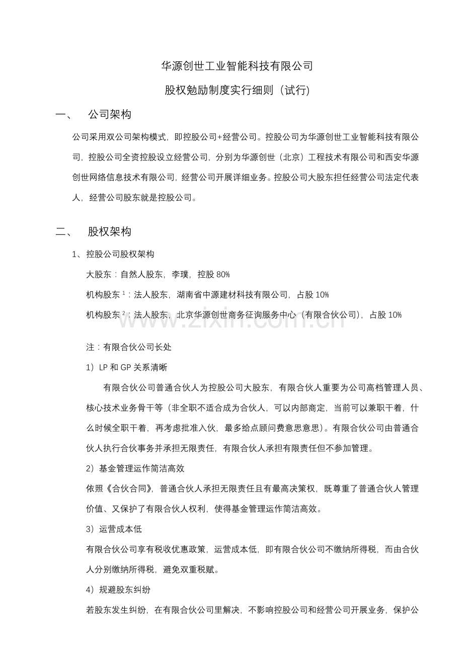 股权激励新规制度参考资料.doc_第1页