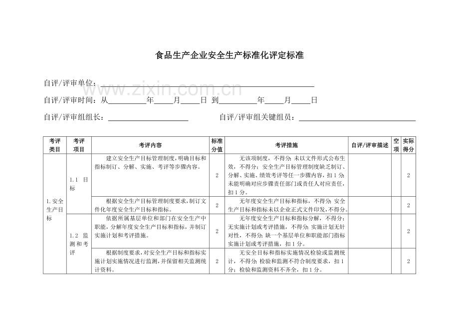 食品生产企业安全生产标准化评定标准(4)样本.doc_第3页