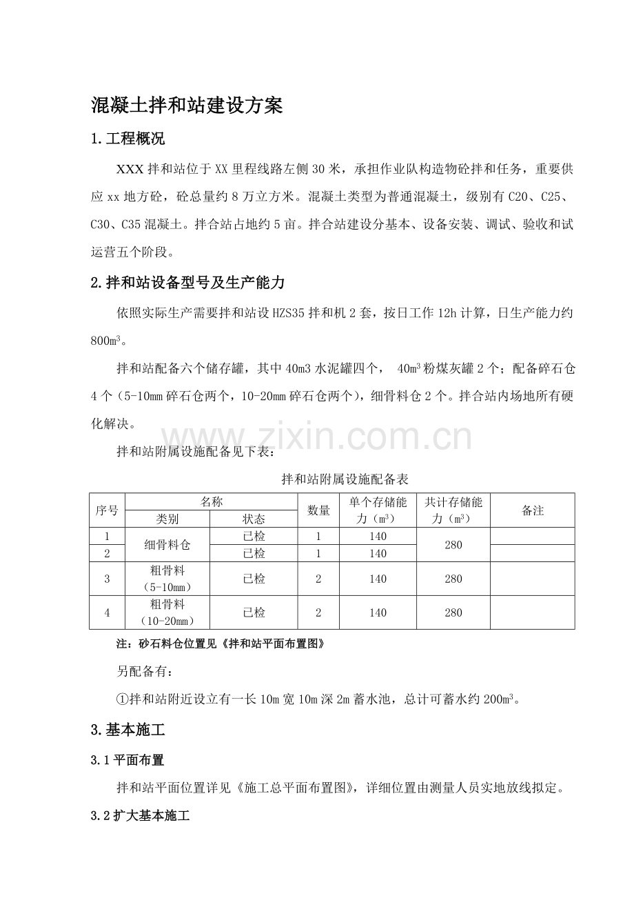 混凝土拌合站建设专项方案.doc_第1页