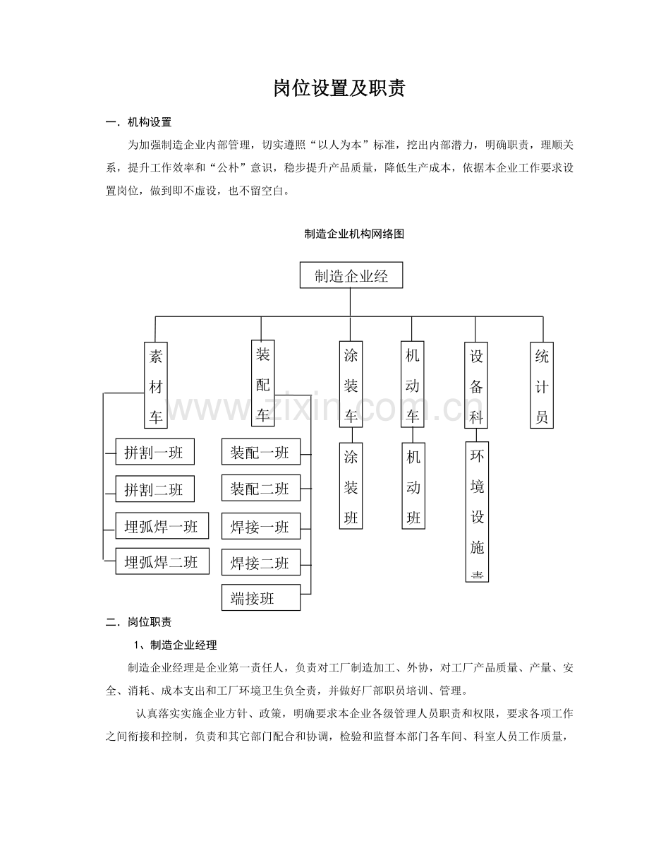 钢结构企业内部制造公司全套管理制度模板.doc_第1页