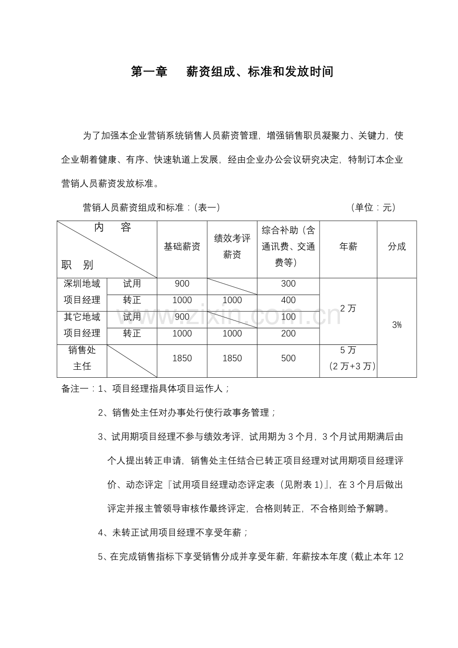 营销系统销售管理规定样本.doc_第1页